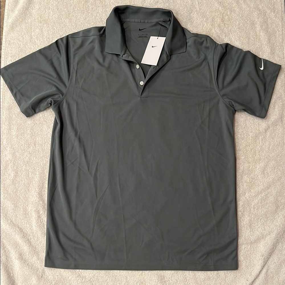 Nike Men's Gray Golf Shirt - L